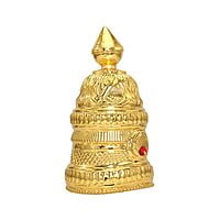 God Ornament Gold Plated Full Round Crown
