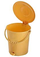 Multicolour Plastic Dustbin Garbage Bin with  10 Liters Pedal