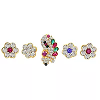 God Ornament Multi-stone bindi/thilagam/Pottu