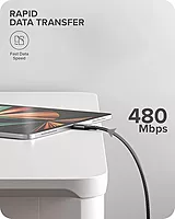 ALOGIC Super Ultra USB-C to USB-C Cable - Male to Male – 1.5m –USB 2.0 - 5A - 480Mbps - Space Grey | ULCC21.5-SGR