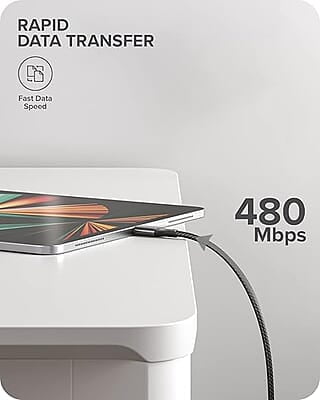 ALOGIC Super Ultra USB-C to USB-C Cable - Male to Male โ 1.5m โUSB 2.0 - 5A - 480Mbps - Space Grey | ULCC21.5-SGR ALOGIC Super Ultra USB-C to USB-C Cable - Male to Male โ 1.5m โUSB 2.0 - 5A - 480Mbps - Space Grey | ULCC21.5-SGR