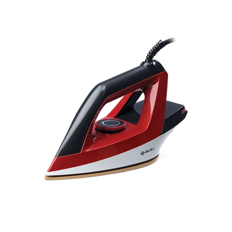 Bajaj Splendora 1100 Watts Dry Iron, Red & Black