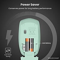 Portronics Toad 25 Wireless Mouse, 2.4 GHz with USB Nano Dongle, 1200 DPI Optical Tracking, Ambidextrous for PC, MacBook, Laptop