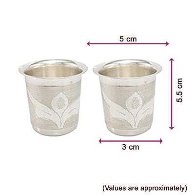 Silver Tumbler , Glass Set