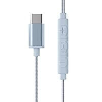 ZEBRONICS BUDS C10 in-Ear Type-C Earphone with in-line Mic, Metallic Design, Volume Control, 1.2m Cable, 10mm Driver