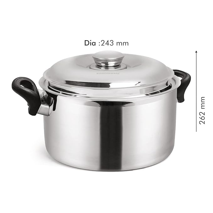 "Signora Ware Therma Casserole with Handle & Steel Lid 3 Liter