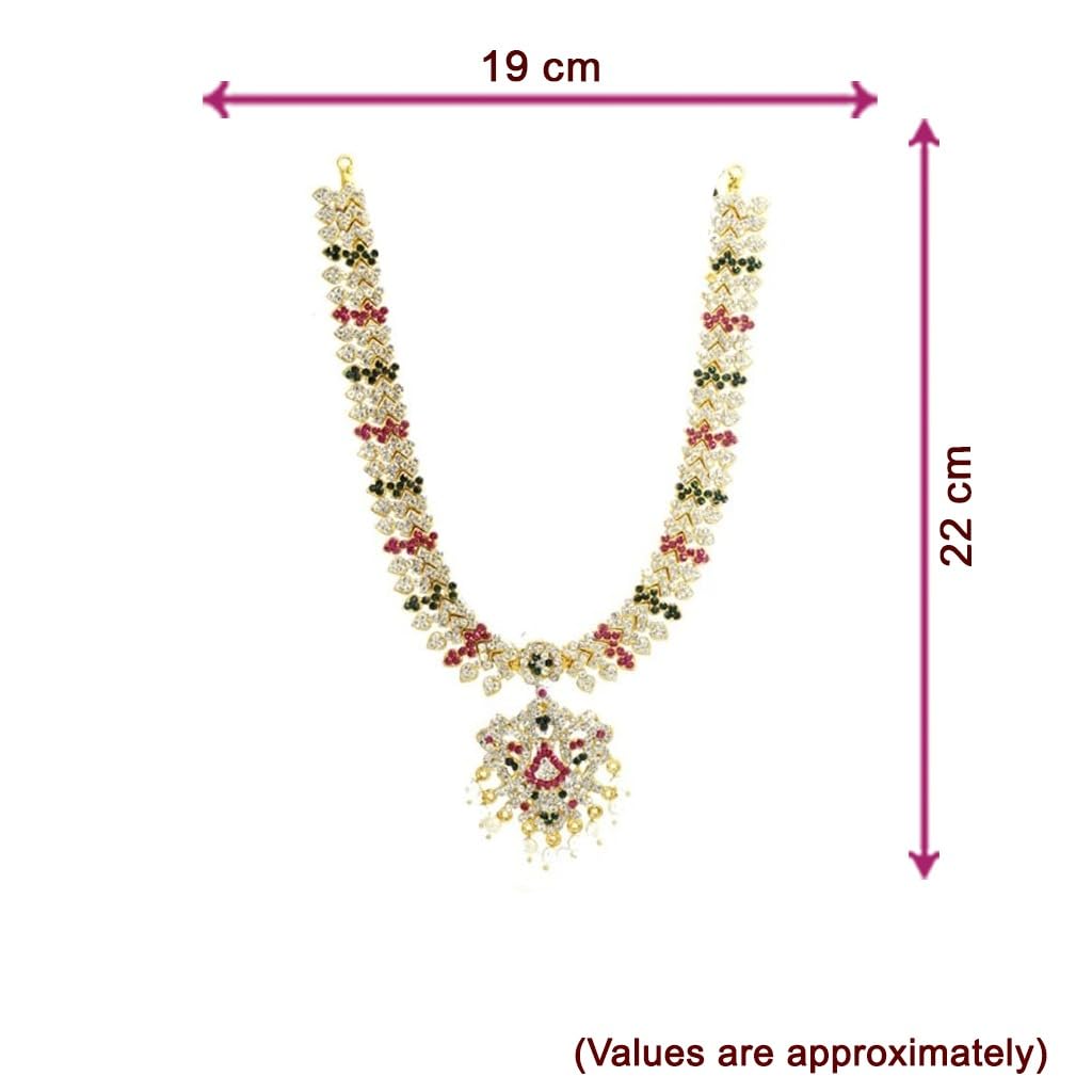Gold Plated Varalakshmi Amman Face/Mugam with Attigai/Necklace