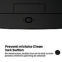 Portronics POR 1383 RuffPad 8.5E LCD Writing Pad – 8.5 Inch, Re-Writable, Safety Lock, Black