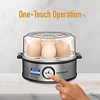 KENT Instant Egg Boiler | 360-Watt | Boil 7 Eggs at a Time | 3 Boiling Modes | Stainless Steel Body & Heating Plate | Automatic Power Off | Accessories Available