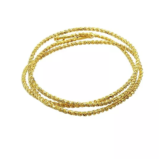 Impon Murukku Chain for Men & Women | Traditional Gold Plated Rope Twist Chain