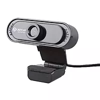 Lapcare Lapcam HD 720MP Webcam – 720p HD Video | Noise-Isolated Microphone | Wide Angle Lens | Low-Light Performance | USB Plug & Play | Black
