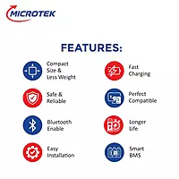 Microtek MLB5120060 100Ah 51.2V LiFePO4 Lithium Battery - 5.12kWh