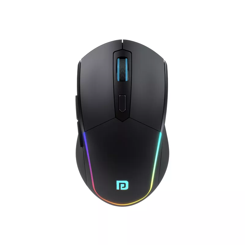 Portronics Toad One Black – Dual Mode RGB Mouse features wireless and wired connectivity, customizable RGB lighting, ergonomic design, and high precision for gamers and professionals alike.
