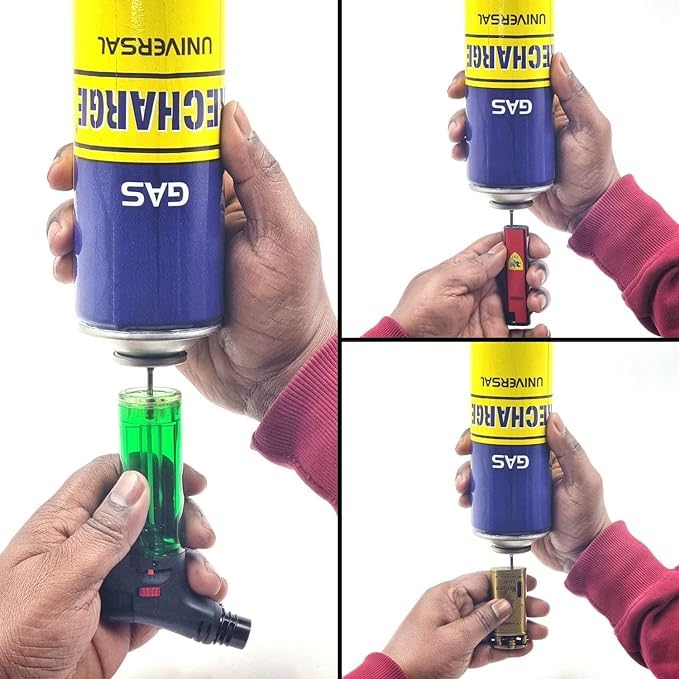 Universal Lighter Gas Refill Cylinder I Butane Gas Canister Can