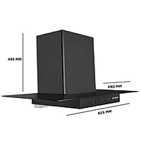 Faber 90cm 1200 m3/hr, Autoclean Chimney Baffle Filter Italian design - Made in India