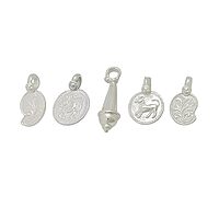 Silver Thambi thozhan Set (Hip Chain Pendants) for baby
