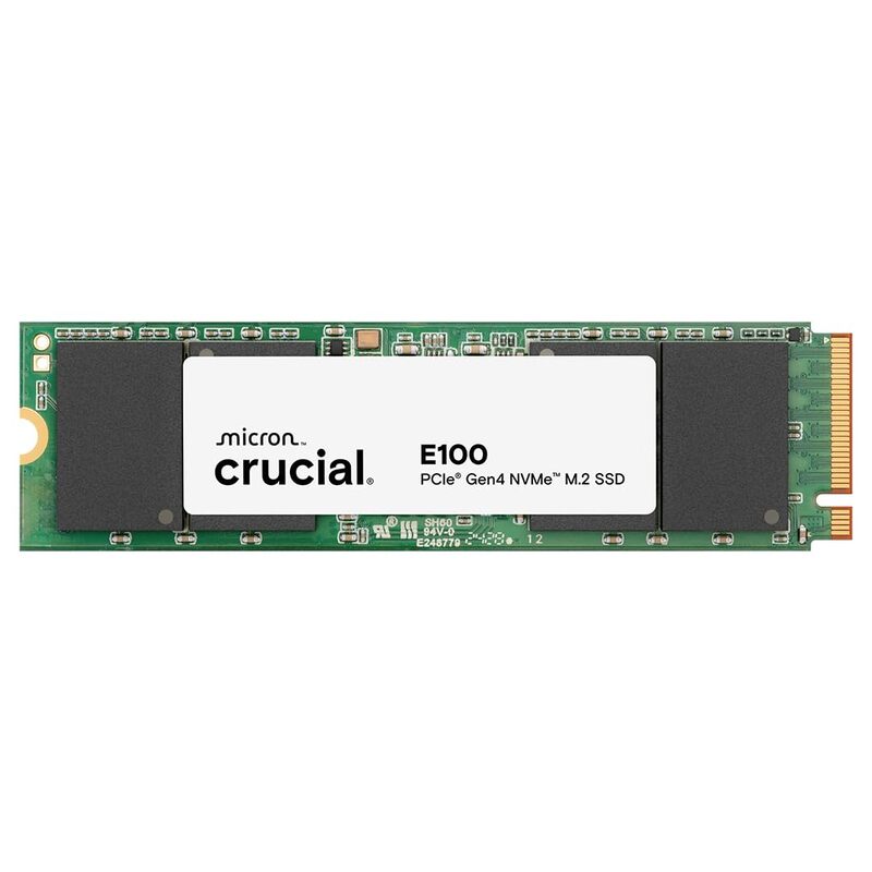 Crucial E100 1TB NVMe SSD – M.2 2280 | PCIe Gen4 | Up to 5000MB/s Read