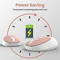 Portronics Toad 27 Wireless Mouse, Silent Buttons, 2.4 GHz with USB Nano Dongle for PC/Mac/Laptop, Auto Power saving Mode, Adjustable DPI Button