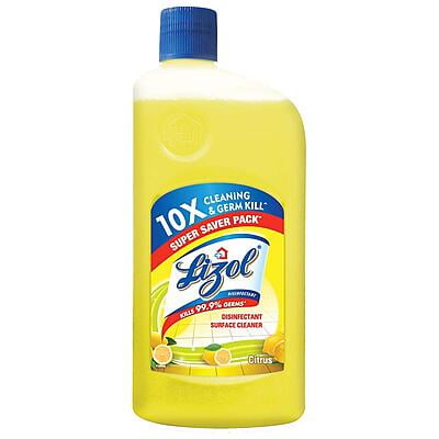 Lizol Disinfectant Surface & Floor Cleaner Liquid, Citrus | 975 ml