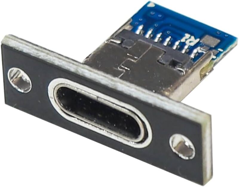USB 3.1 Type-C 4 Pin Female Connector With Data And Charging Port – Panel Mount