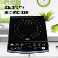 Havells Insta Cook Et-X Induction Cooktop, Dark Grey 1900 W, Ceramic Glass