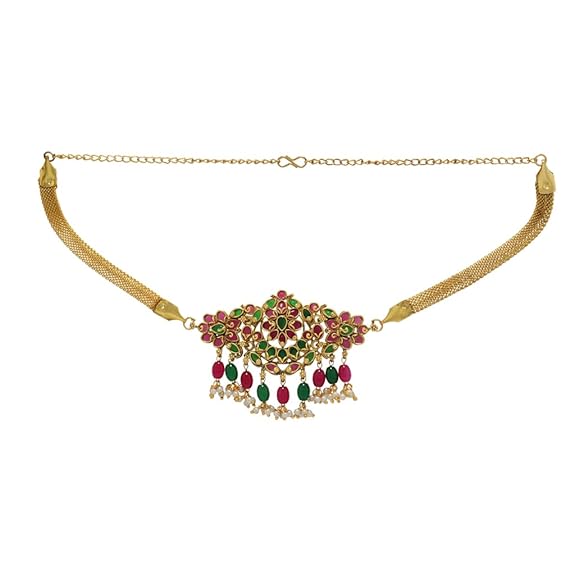 SRIMATHI JEWELLERS Floral design choker set
