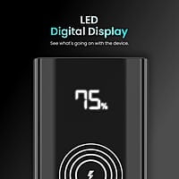 Portronics Power 10 10000 mAh 22.5 W PD Fast Charging  15W Li-Polymer Premium Edition Wireless Power Bank
