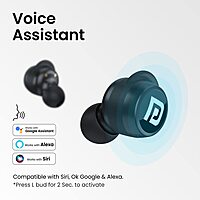 POR 1836 Harmonics Twins S5 TWS Earbuds – Bluetooth 5.2  In-Ear  Bass  15H Playtime  Black