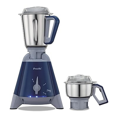 Preethi Xpro Duo MG-198 1300 W Commercial Mixer Grinder with 2 Jars ( 0.75L Chutney Jar + 2L Wet Grinding, Stainless steel)