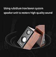 HAMMOK VINTAGE Wooden USB Speaker – Stylish Brown & Black, Rich Sound | Perfect for Home, Office & Retro Audio Lovers