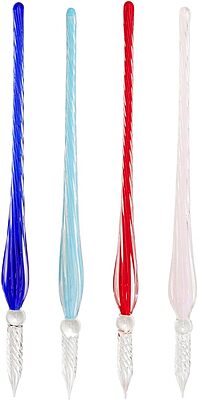 Jacques Herbin Twisted Glass Pen, 18cm