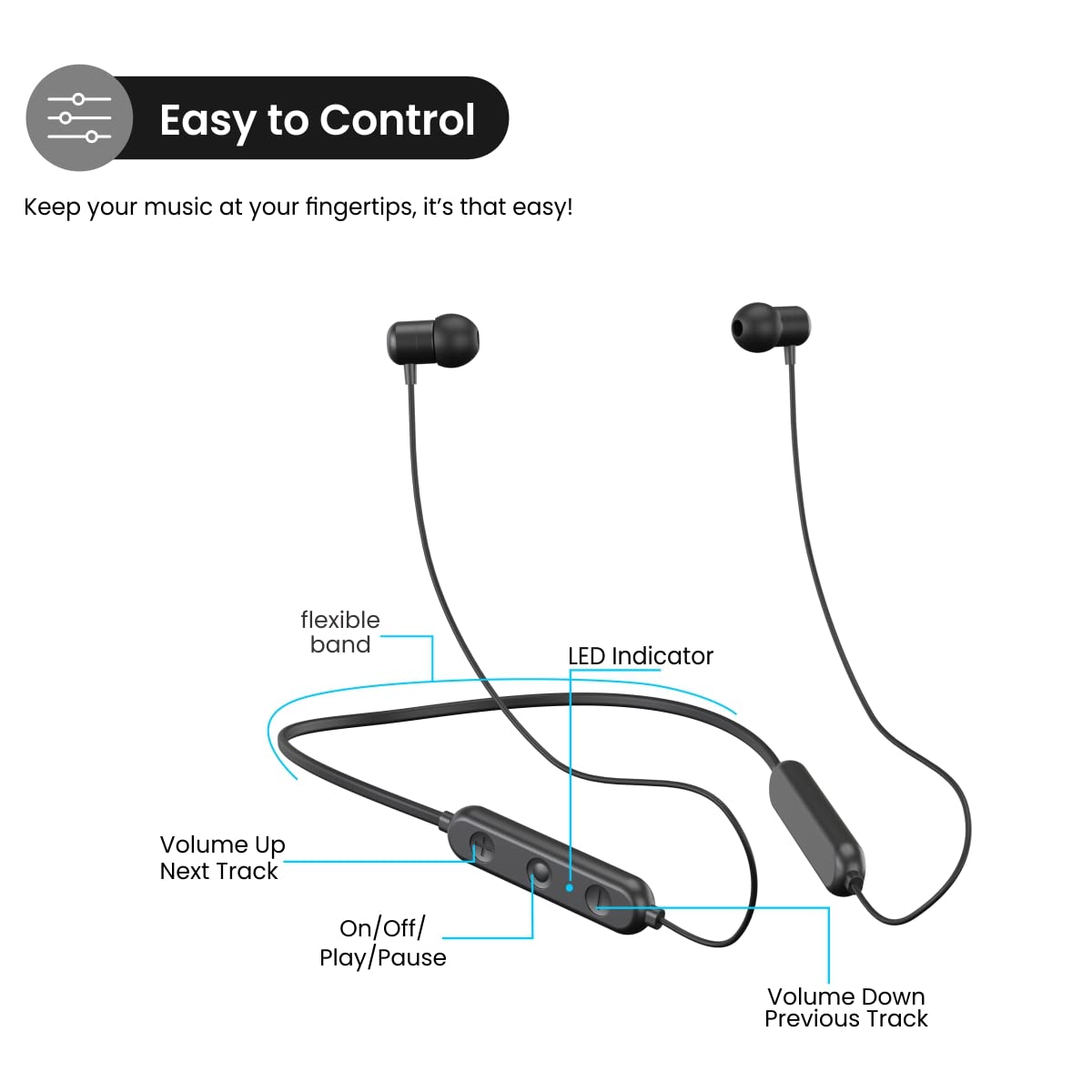 Portronics Harmonics Z1 Neckband