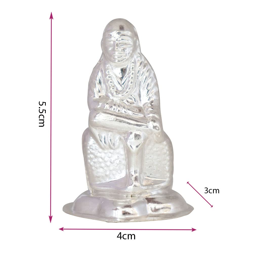 Silver Lord Sai Baba Idol
