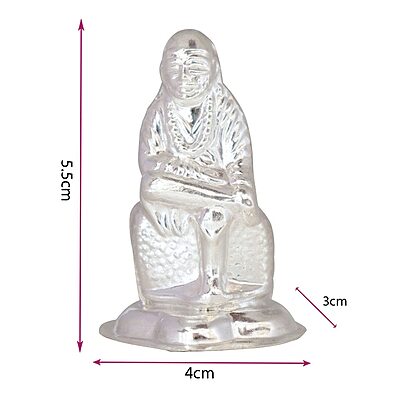 Silver Lord Sai Baba Idol