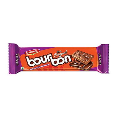 Britannia Bourbon Chocolate Cream Biscuit, 150 g Britannia Bourbon Chocolate Cream Biscuit, 150 g