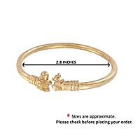 Gold Plated Adjustable Sivanlinga Nandi Kada