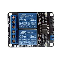 2-Channel 5V 10A Relay Module with Optocoupler (Isolated) for Arduino, PIC, AVR, DSP, ARM