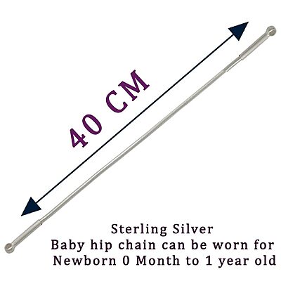 Silver Born Baby Hip Chain 22g