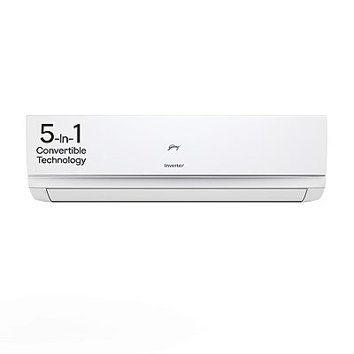 Godrej 1.5 Ton 3 Star, 5 Years Comprehensive Waranty, 5-In-1 Convertible Cooling, Inverter Split AC