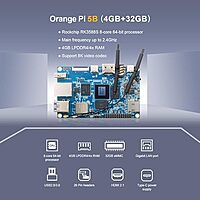 Orange Pi 5B 4GB RAM 32GBeMMC