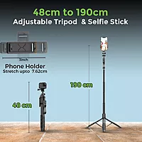 UltraProlink UM1234 - Snap-Z One Selfie Stick & Tripod