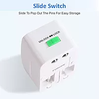 International Worldwide Adapter 125V 6A & 13A (China/Europe/UK/USA/India)