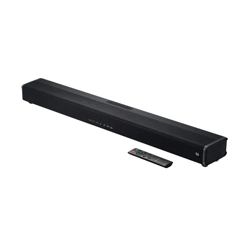 Portronics Sound Slick IV – 120W Bluetooth Soundbar offers immersive sound with deep bass, sleek design, and multiple connectivity options. Perfect for enhancing your home entertainment experience.