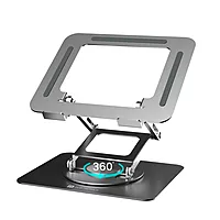 Portronics My Buddy K11 Pro Laptop Stand – Metal Build | Extendable & Rotatable | Silver