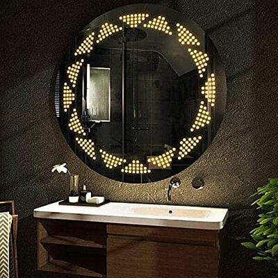 Rounded LED Touch Sensor Mirror For Washroom 021 Rounded LED Touch Sensor Mirror For Washroom 021