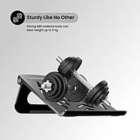 Portronics My Buddy Hexa 5 Laptop Stand with Foldable & Ventilated Design, Ergonomic Elevation, Anti-Slip Silicon Pads