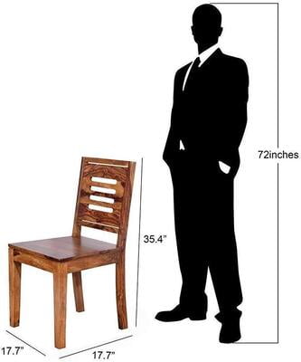 Smart Home Sheesham Wooden Dining Table 4 Seater | Dining Table Set with 3 Chairs & 1 Bench | Home Dining Room Furniture | Honey Finish