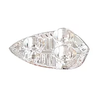 Silver Haldi Kumkum Trible Leaf Holder