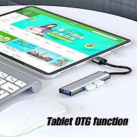 HAMMOK LEE 4-Port USB Hub – USB 2.0 & 3.0 Combo, compact design, high-speed data transfer, plug-and-play, compatible with various devices, ideal for expanding connectivity options.