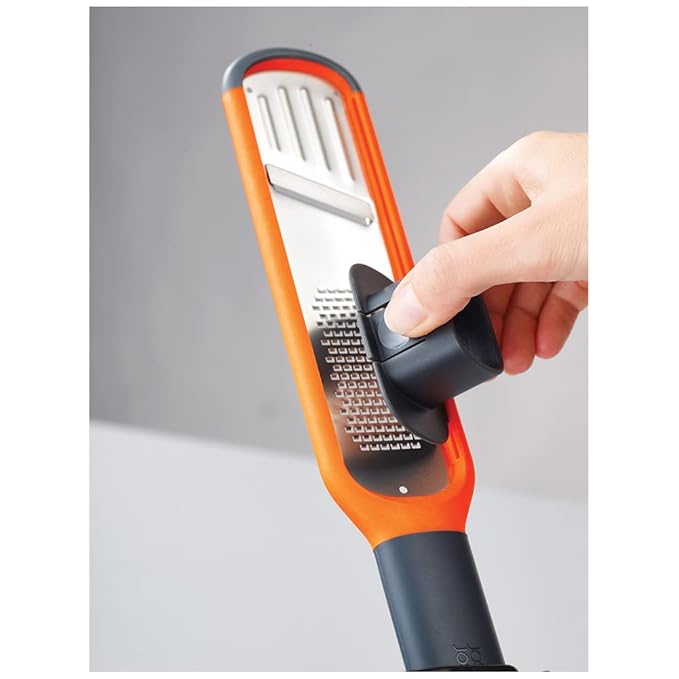 Joseph Joseph 2-in-1 Grater – Orange Stainless Steel